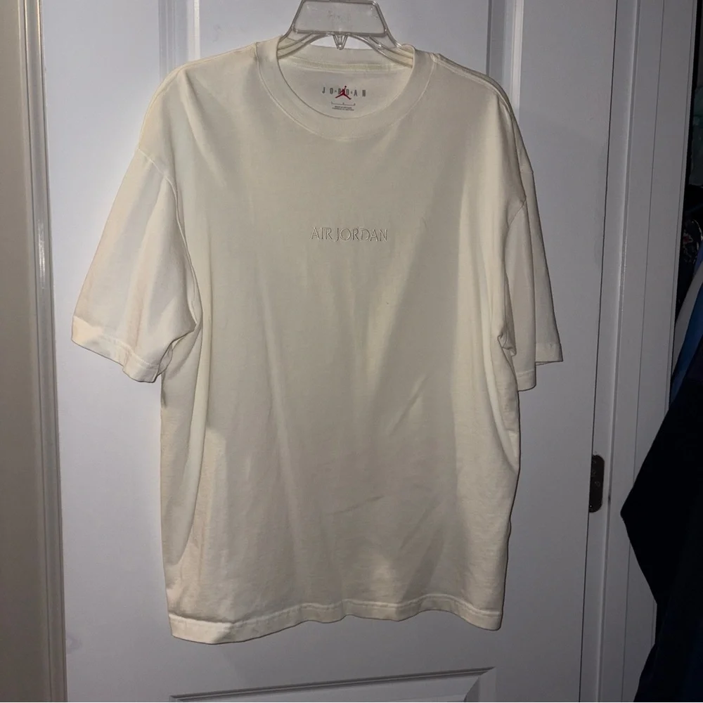 NWOT Jordan Air Men's Ivory Cotton WM 85 T-Shirt Size: L